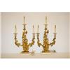 Image 1 : PR. GILT BRASS CANDLEABRA ELECTRIC FIXTURE
