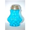 Image 1 : 5" BLUE OPALESCENT VICTORIAN ART GLASS SUG