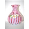 Image 2 : 7" CRANBERRY OPALESCENT STRIPED VICTORIAN