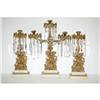 Image 1 : 3 PC. GIRANDOLE MANTLE CANDLEABRA GROUP-FI