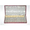 Image 1 : VICT. CASED SET SILVER SPOONS-(11) 5 1/4"