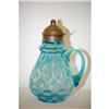 Image 1 : 7" BLUE OPALESCENT VICTORIAN ART GLASS SYR