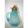Image 2 : 7" BLUE OPALESCENT VICTORIAN ART GLASS SYR