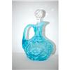 Image 1 : 6 1/2" BLUE OPALESCENT VICTORIAN ART GLASS
