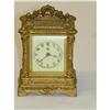 Image 1 : 5" WATERBURY FANCY BRASS CARRIAGE CLOCK