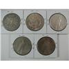 Image 2 : 5 Coin Asst US Morgan/Peace Dollars