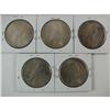 Image 2 : 5 Coin Asst US Peace Dollars