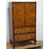 Image 2 : English Burl Walnut Cabinet c1905