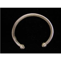 Sterling Cable Cuff Bracelet