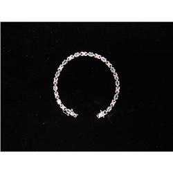 Aquamarine Sterling Bracelet