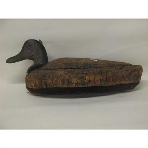 Antique Cork Duck Decoy c1900
