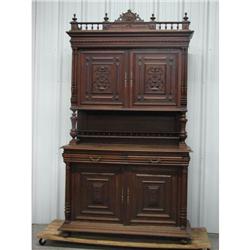 French Oak Sideboard Cabinet c1890