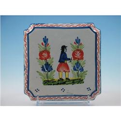 Quimper Trivet Macy's Dept Store ca. 1940's