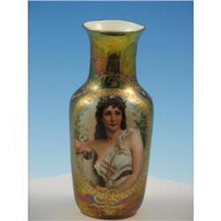Germany Portrait Vase Gilded Porcelain