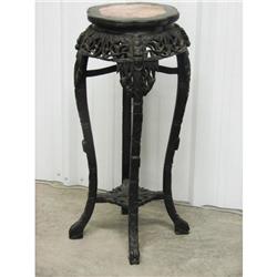 Chinese Hand Carved Pedestal Stand c1880