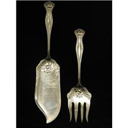 Art Nouveau Rogers Fish Serving Set