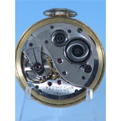 1942 Elgin Deluxe 17J OF Case Pocket Watch