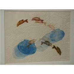 Sara Wallach Sculptural Etching Fish Bowl