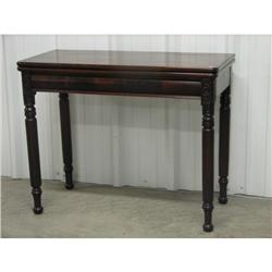 Walnut Flip Top Game Table Mid 19thC
