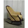 Image 2 : Antique Walnut Upholstered Rocker 19thC