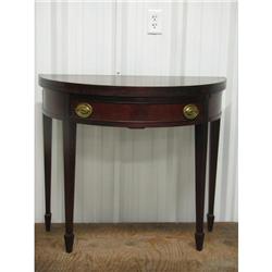 Mahogany Flip Top Console Table