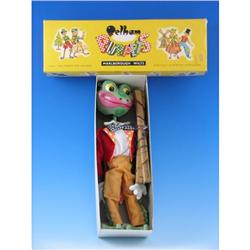 Pelham Puppet England Frog SL9 Mint Boxed NR