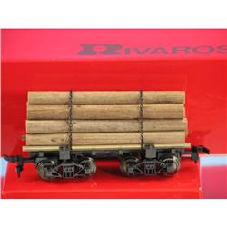 Lot  4 Rivarossi HO 2349 Log Buggie NIB NR