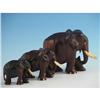 Image 2 : 3 Carved Elephants Pre-Ban Ivory Tusks