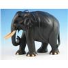Image 1 : Large Carved Elephant w Pre-Ban Ivory Tusks