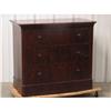 Image 1 : Flame Mahogany 3 Drawer Chest Mid 19thC