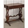 Image 1 : Chestnut Writing Table Desk Trestle Base