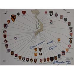 Gen. Westmoreland Signed Poster LE 430/500 w photo