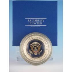US Presidential Seal Paperweight Pewter