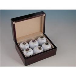 US Presidential Seal Golf Balls 6 Presidents Signatures