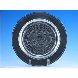 Presidential Seal Pewter Plate
