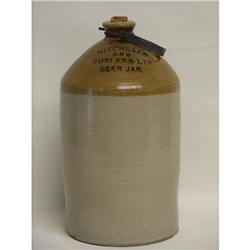 Mitchells and Butlers Stoneware Beer Jug Crock