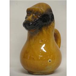 Late 1800's Monkey Face Milk Pitcher Jug  8 in.