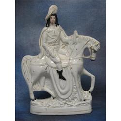 Staffordshire Flatback Prince on Horse ca1800s