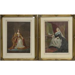 Engraved Prints of Queen Victoria 1837 & 1887