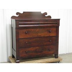 NY Empire Mahogany Chest ca 1830