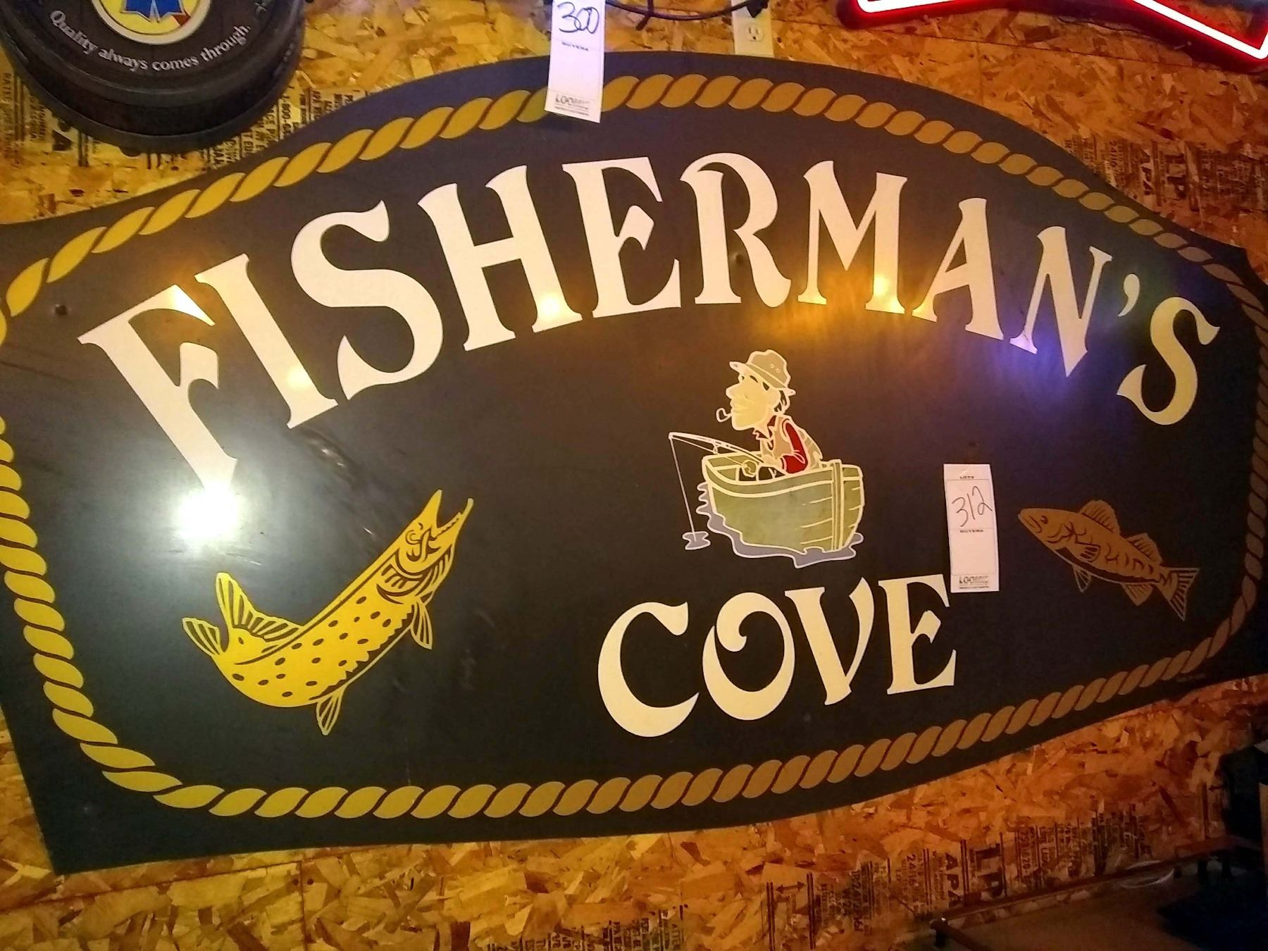Jumbo Fisherman's Cove Sign