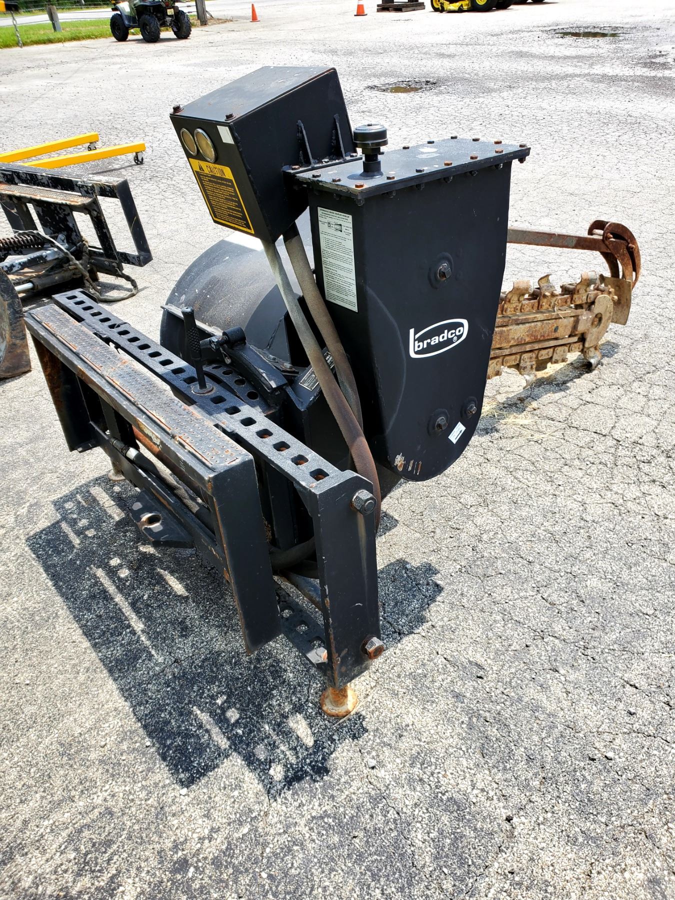 Near New Bradco Model 630 Trencher Attachment for Skid Loader / AKA LOT
