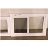 Image 2 : (2X THE MONEY) 2 Windows One Has Slider 34" Long x 17.5" High, and 30" x 19.5"