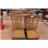 Image 1 : (4X THE MONEY) Vintage Wooden Chairs