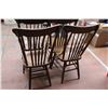 Image 5 : (4X THE MONEY) Vintage Wooden Chairs