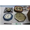 Image 1 : 4 Hanging Wall Clocks