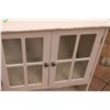 Image 2 : Cupboard White with Glass Doors