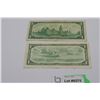 Image 3 : 1954 and 1967 Canadian 1$ Bills