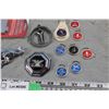 Image 3 : Lot of Vehicle Emblems Plus Keychains
