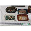 Image 2 : Advertising Trays, Old Port Tobacco Tin, Special K Bowl, and Metal Coil Box (No Key)